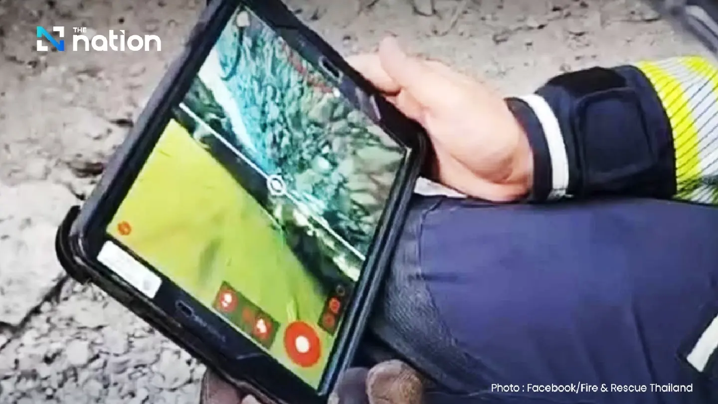 Hope Amidst Rubble: Radar Detects Potential Survivor in Collapsed Bangkok Building