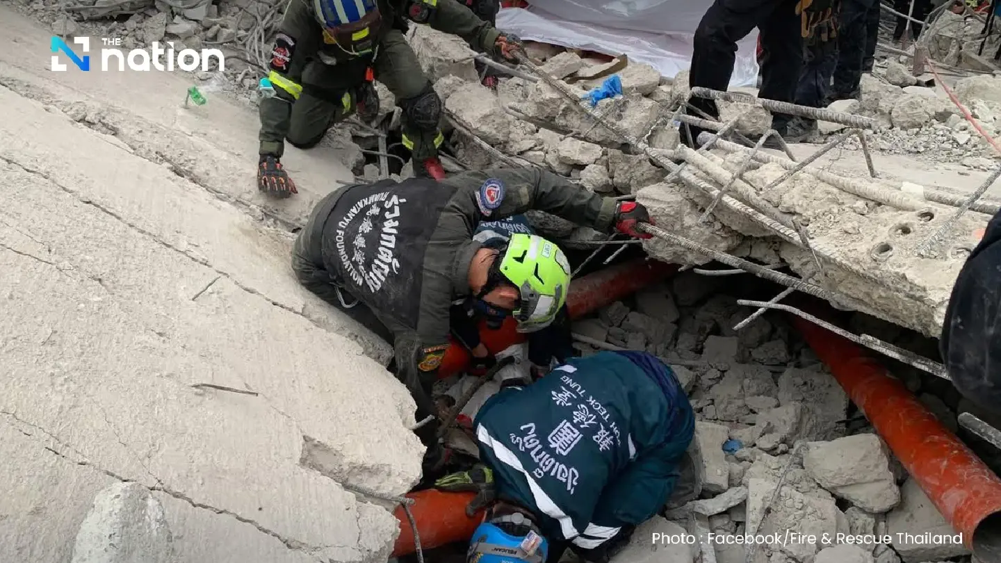 Scanner detects six more bodies under collapsed Bangkok building Scanner detects six more bodies under collapsed Bangkok building