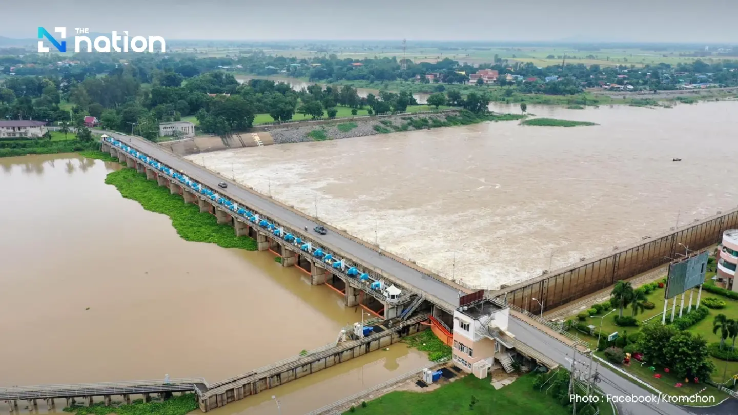 RID raises water discharge following heavy rain in northern Thailand