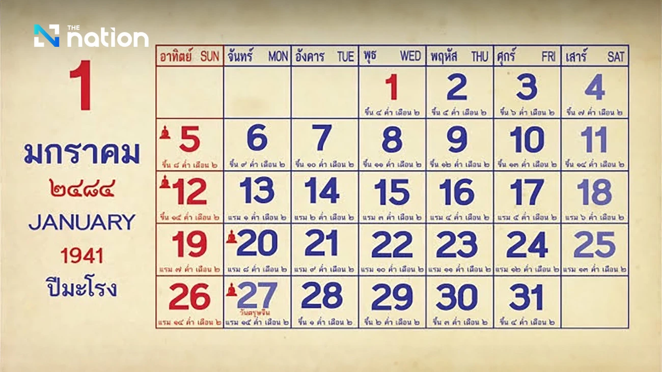 Thailand’s missing months: when 1940 lasted only nine