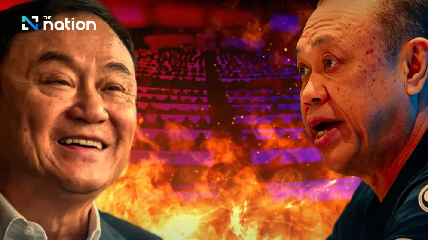 Red vs Blue: Coalition rift puts Thaksin-Newin on the line Red vs Blue: Coalition rift puts Thaksin-Newin on the line
