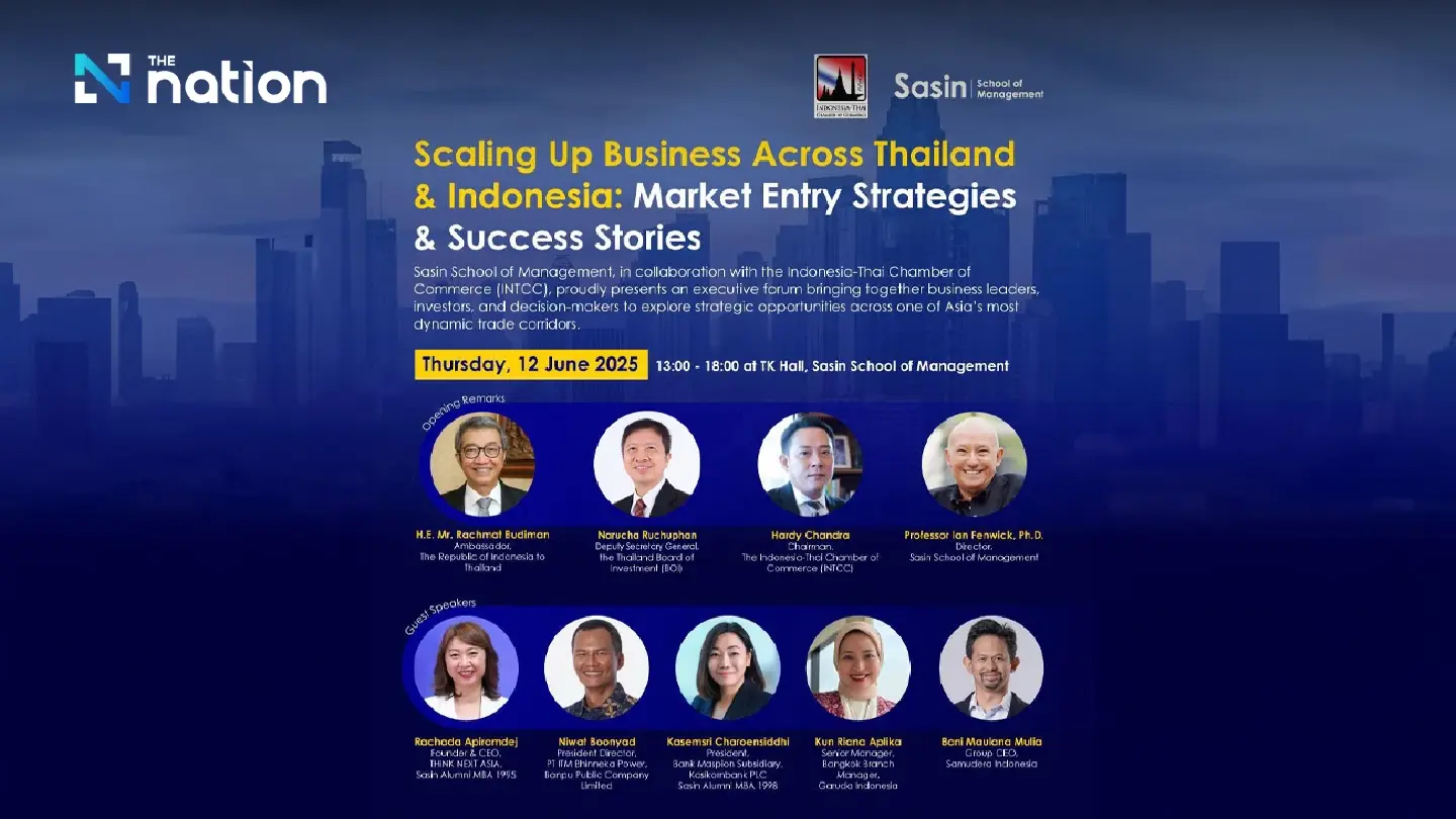 Thai–Indonesian business leaders to convene at Sasin for high-level growth forum