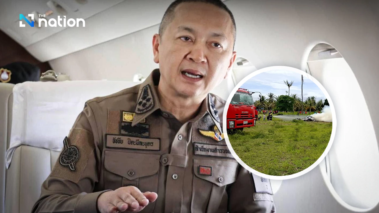 Four police officers transferred after Bell 212 helicopter crash in Prachuap Khiri Khan