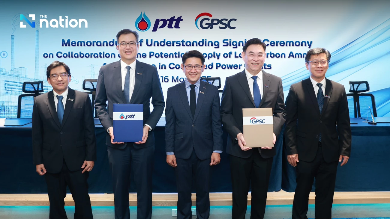 PTT Group collaborates to study low-carbon ammonia fuel for power plants, supporting Net Zero goals