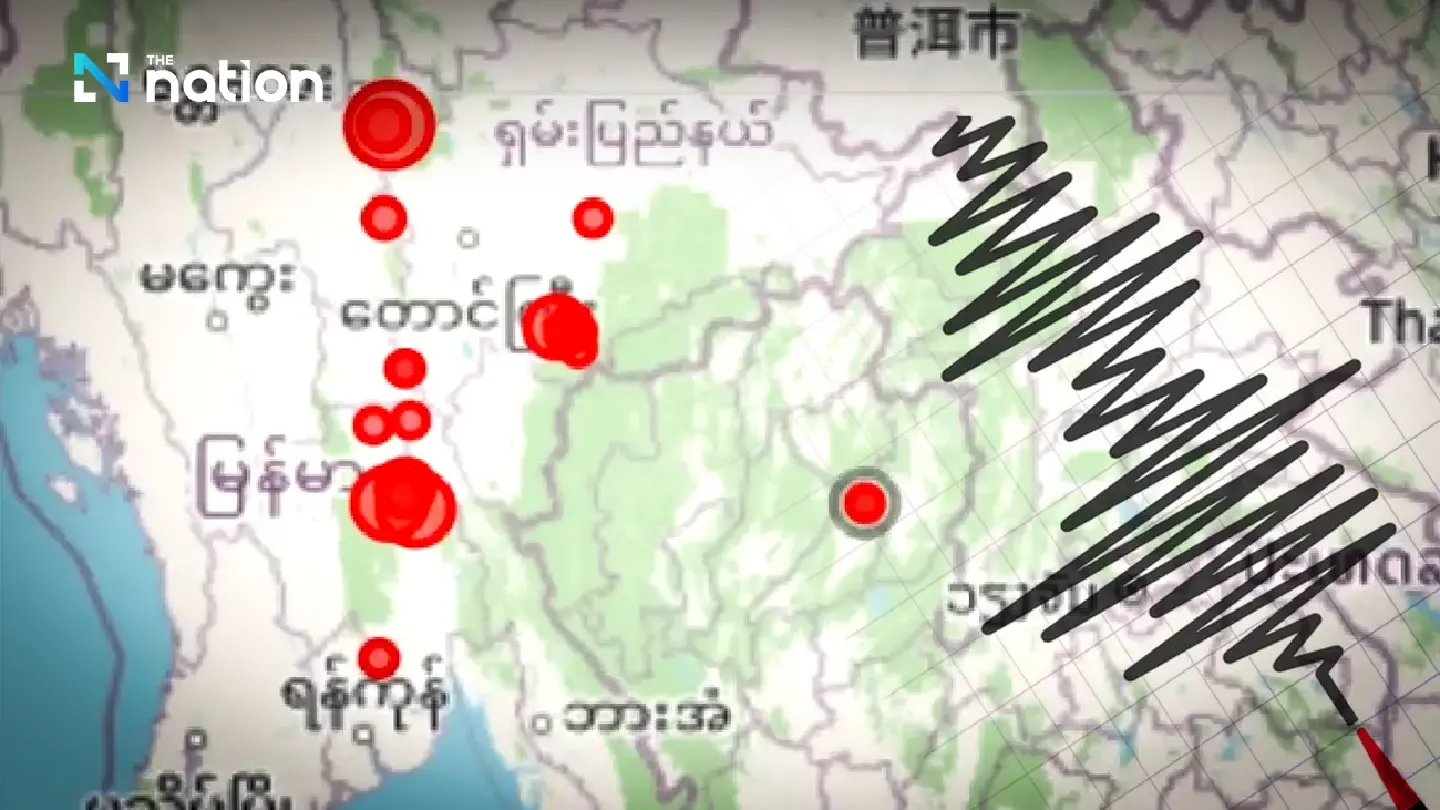6 mild quakes recorded in Myanmar, northern Thailand on Thursday