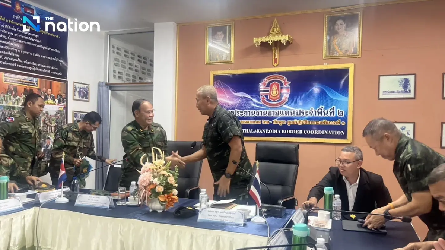 Thai-Cambodian army chiefs agree to resolve Chong Bok dispute through JBC