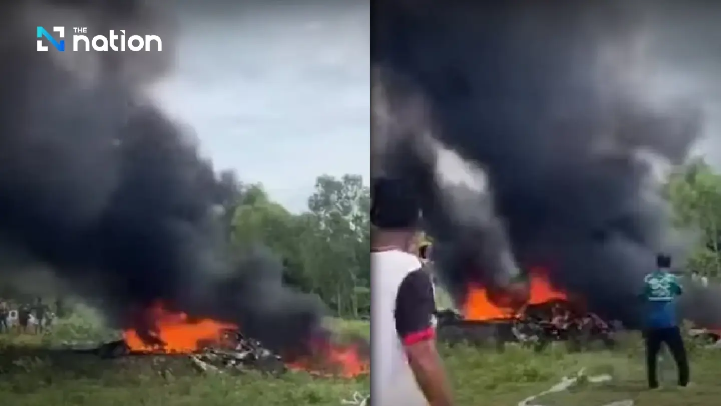 Helicopter crash in Prachuap Khiri Khan kills 3, one parachutes to safety
