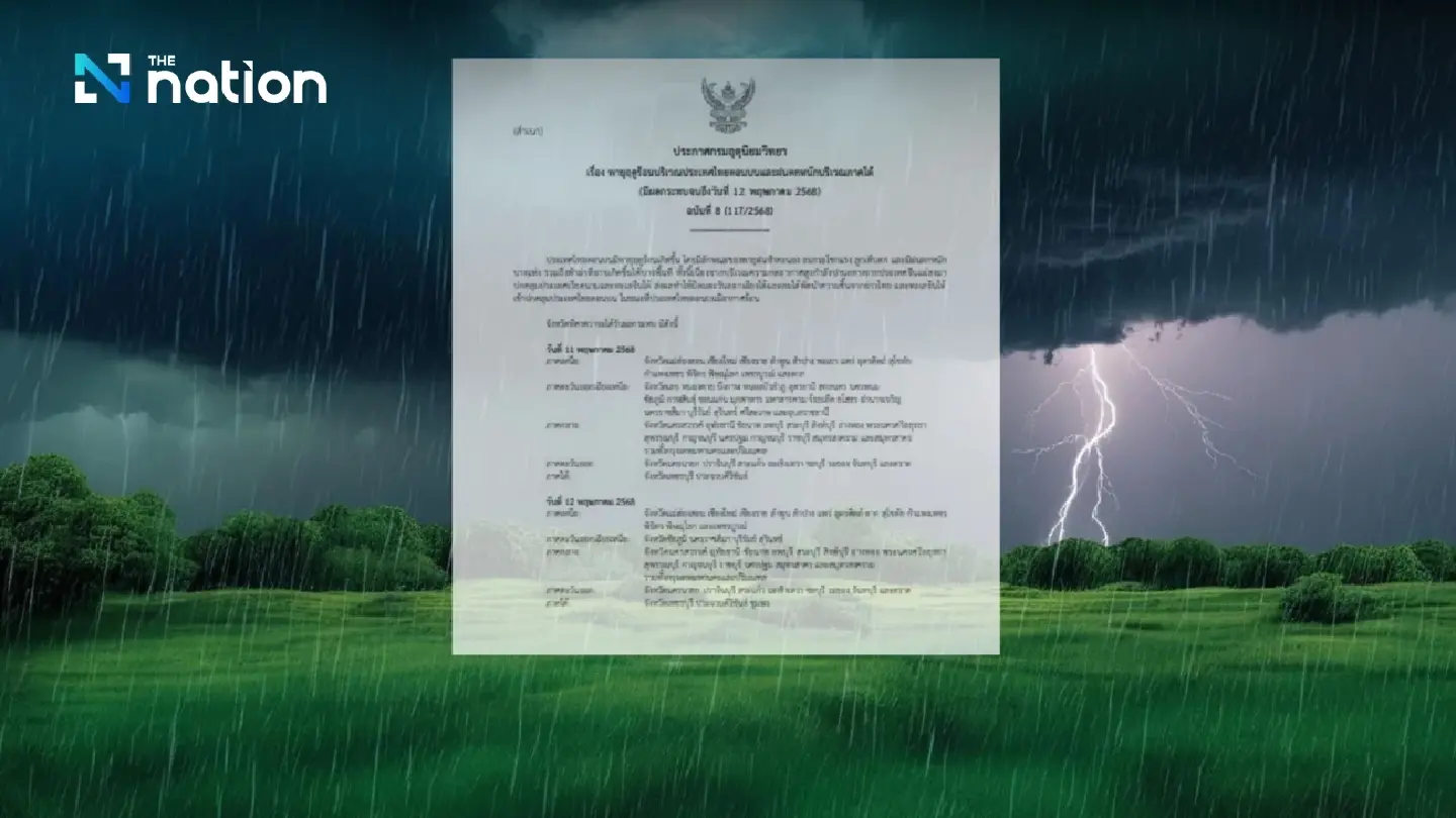 Summer storms and heavy rain to impact Thailand through May 12