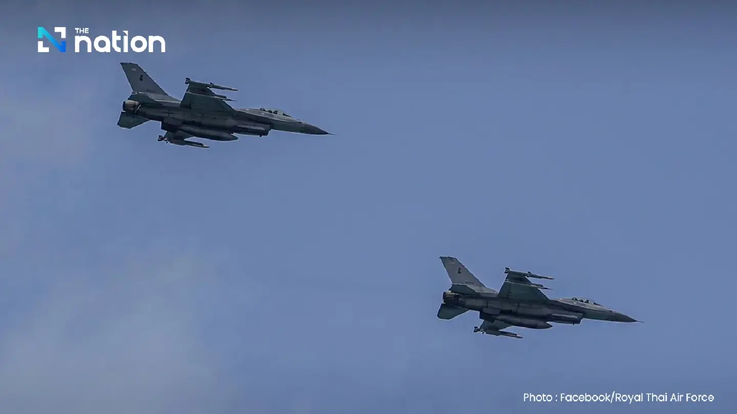 Air Force deploys two F-16s to intercept Myanmar bombing plane Near Tak