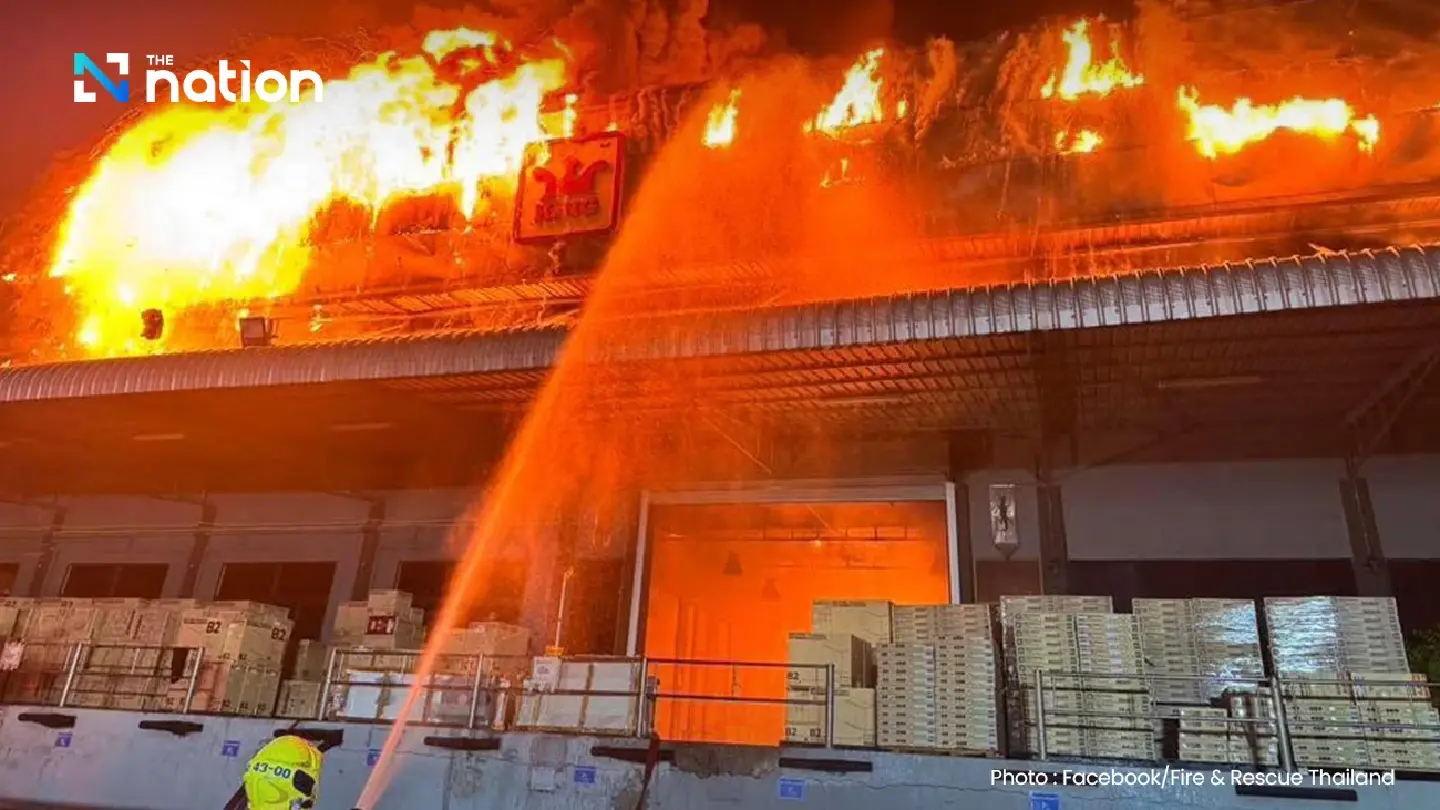 Blaze ravages Bangkok furniture factory, burns into Monday