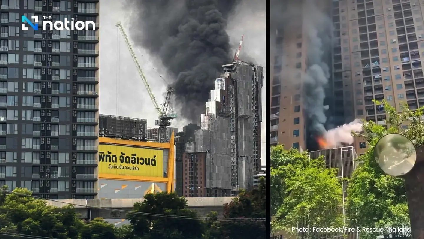 Fire breaks out at building under construction in Bangkok