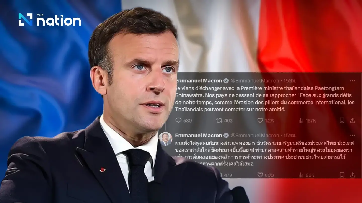 Macron says “Thailand can always count on France’s friendship” Macron says “Thailand can always count on France’s friendship”
