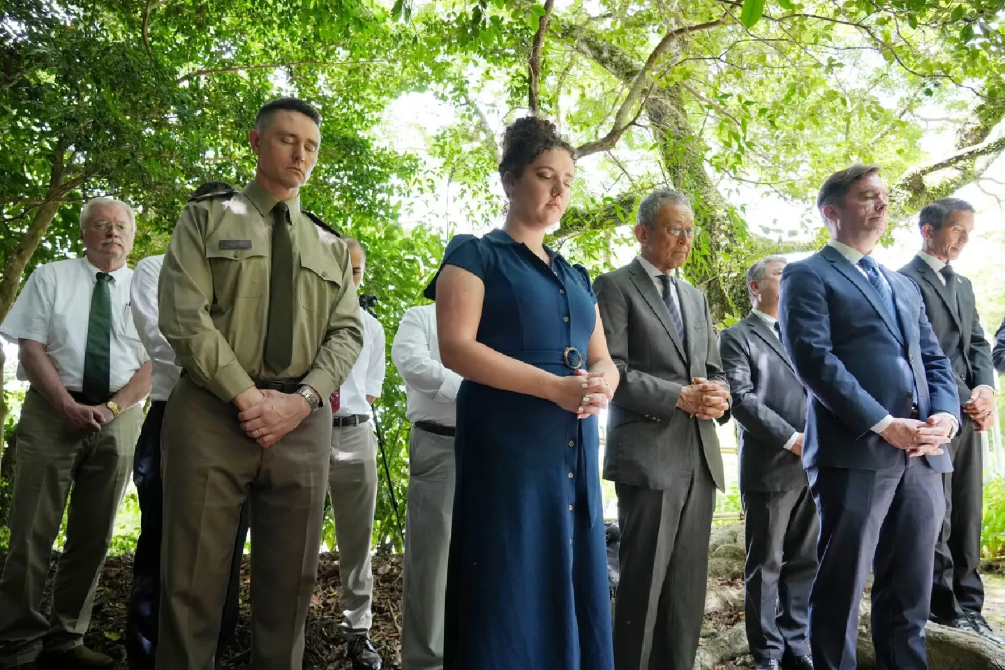 Memorial Service held in Fukuoka for executed US POWs Memorial Service held in Fukuoka for executed US POWs