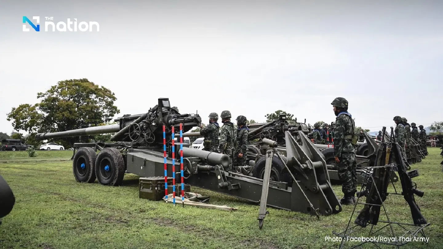 Thai Artillery Conducts Border Readiness Drills