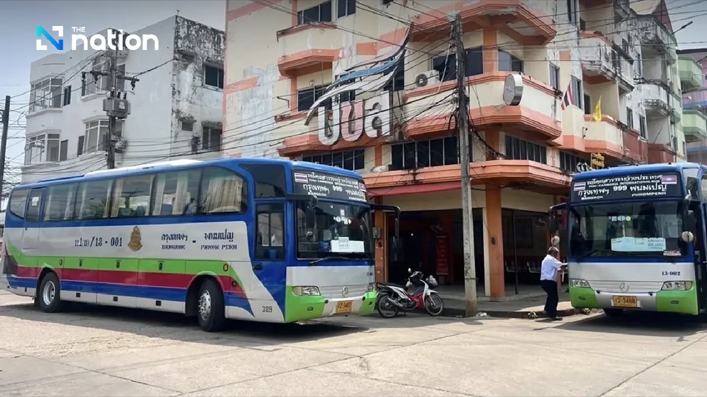 Thai Bus Services to Cambodia Halted Indefinitely Amid Border Restrictions