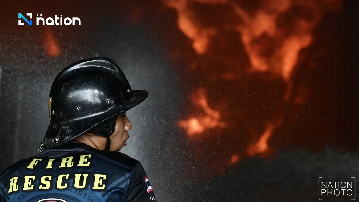 Fire engulfs Saraburi tissue paper factory, multiple feared dead