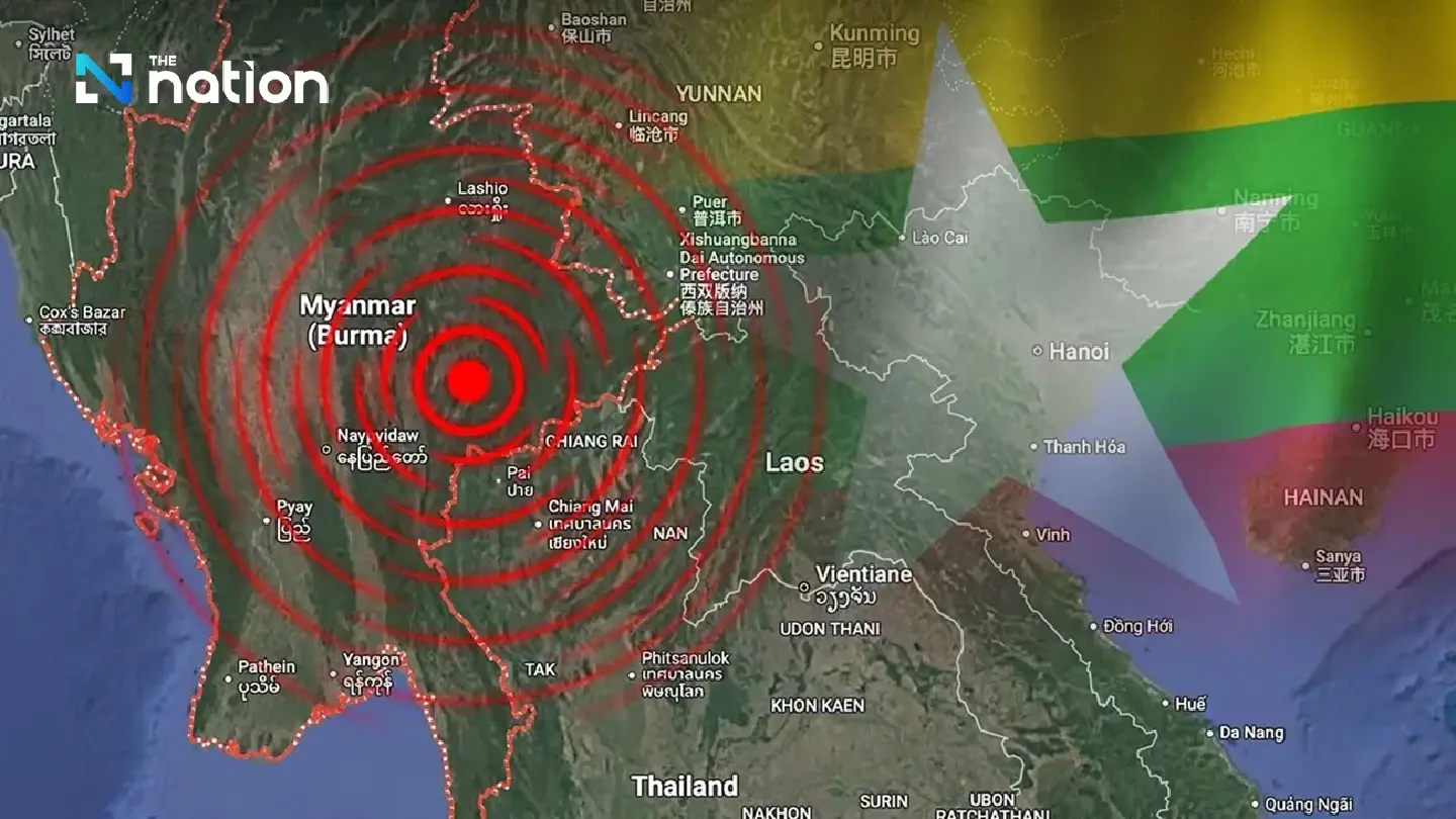 Six small earthquakes hit Myanmar, one strikes Lampang district on Tuesday Six small earthquakes hit Myanmar, one strikes Lampang district on Tuesday