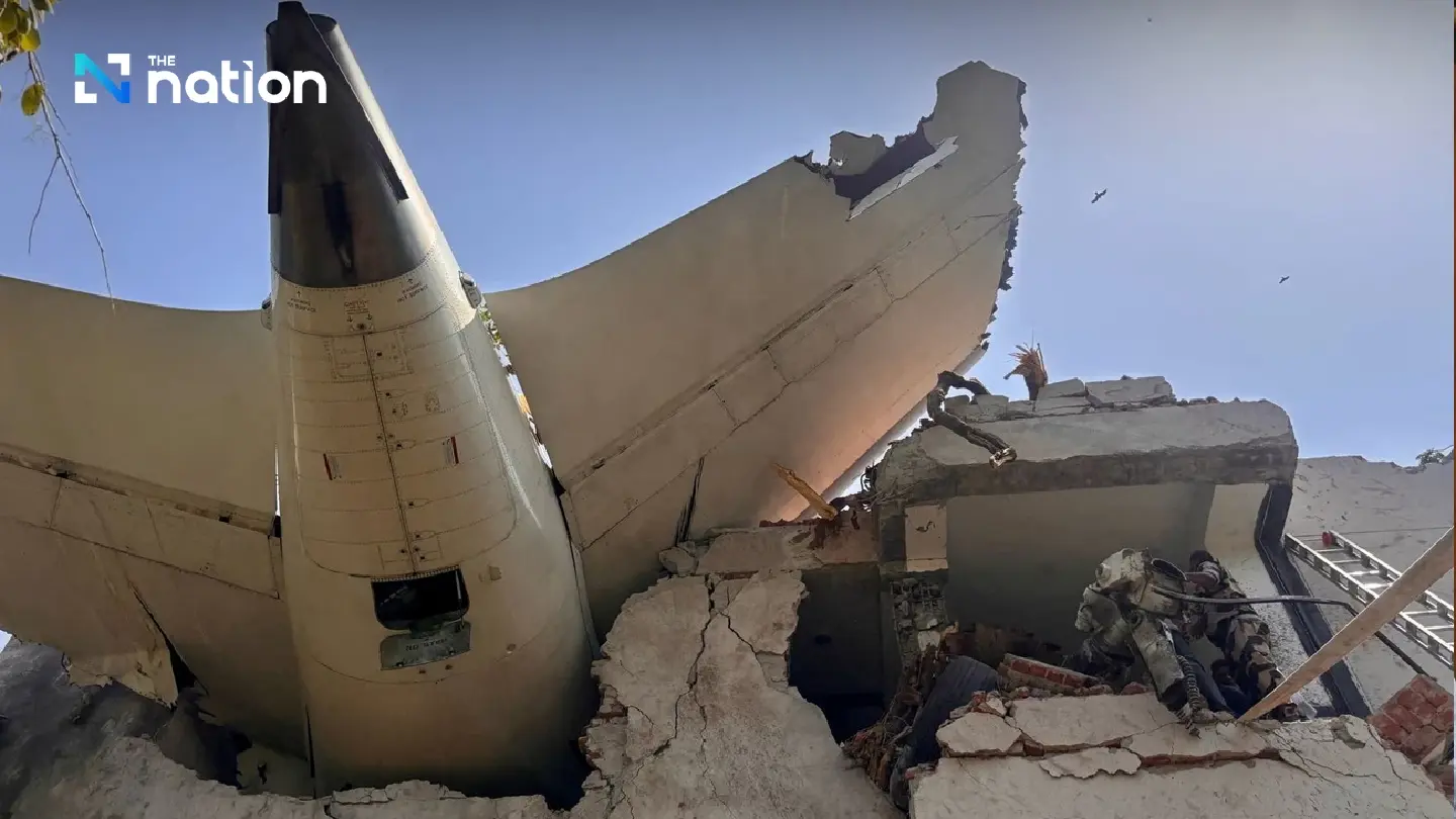 More than 100 killed as Air India plane with 242 on board crashes near Ahmedabad More than 100 killed as Air India plane with 242 on board crashes near Ahmedabad