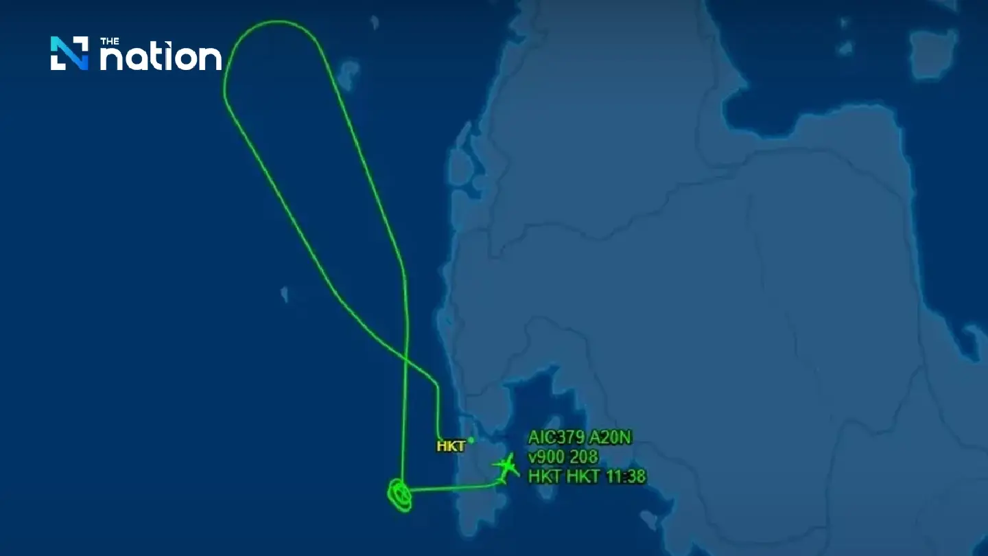 Bomb threat prompts emergency landing of Air India flight at Phuket Airport