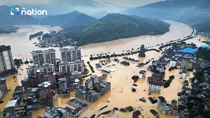 Floods in China claim six lives and displace thousands amid