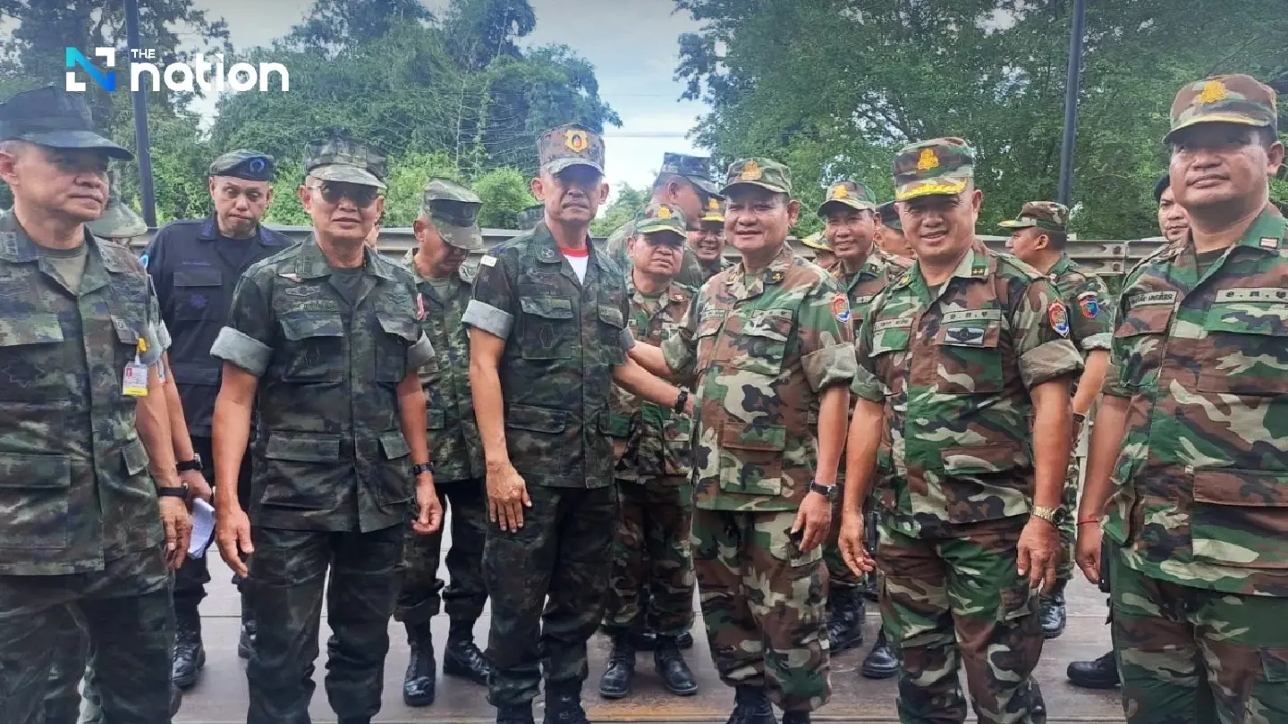 Thai and Cambodian commanders reaffirm troop freeze at Ban Phakkard, Chanthaburi Thai and Cambodian commanders reaffirm troop freeze at Ban Phakkard, Chanthaburi