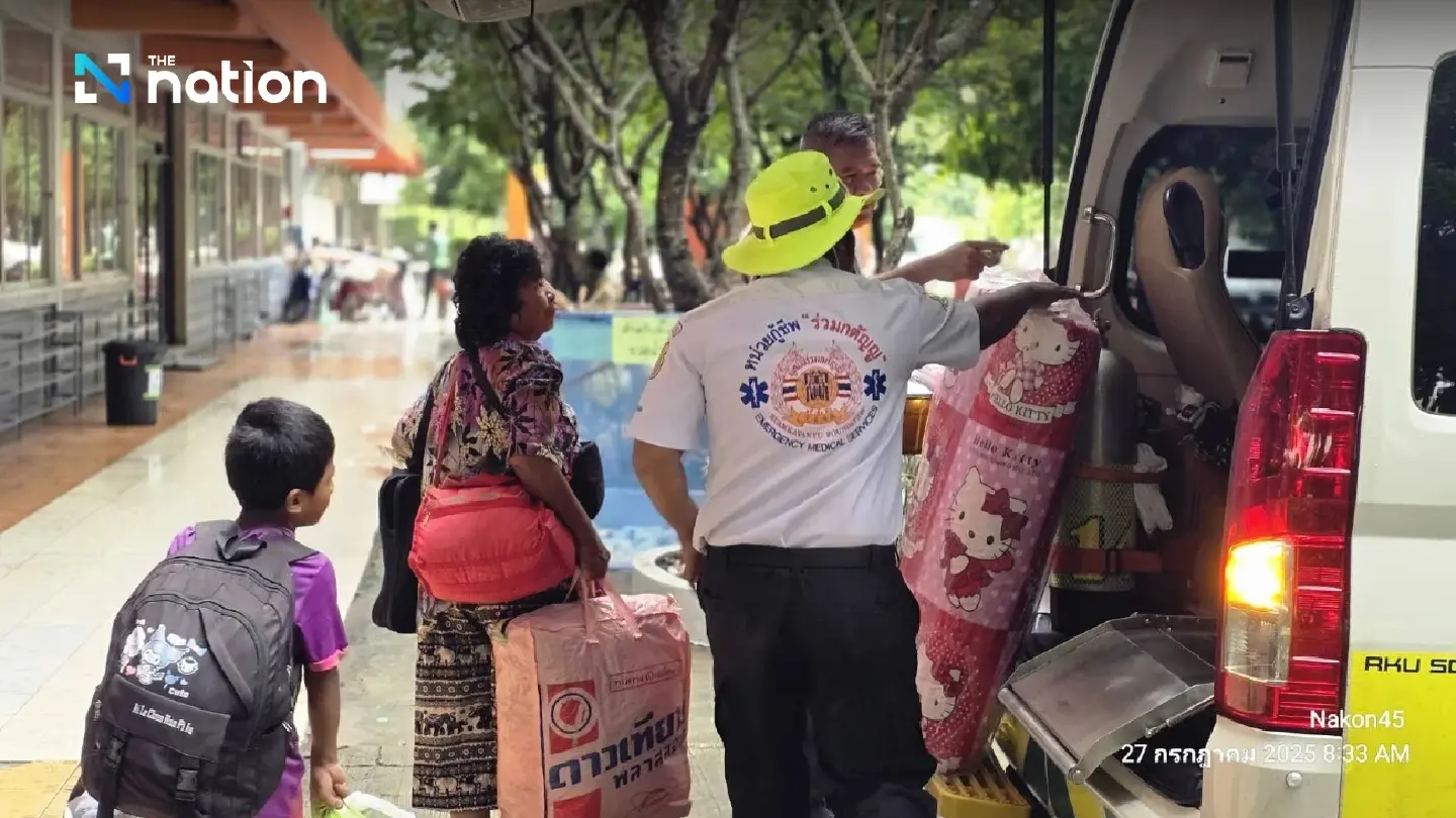 Civilians evacuated from shelters as Cambodian shelling intensifies in Surin Civilians evacuated from shelters as Cambodian shelling intensifies in Surin