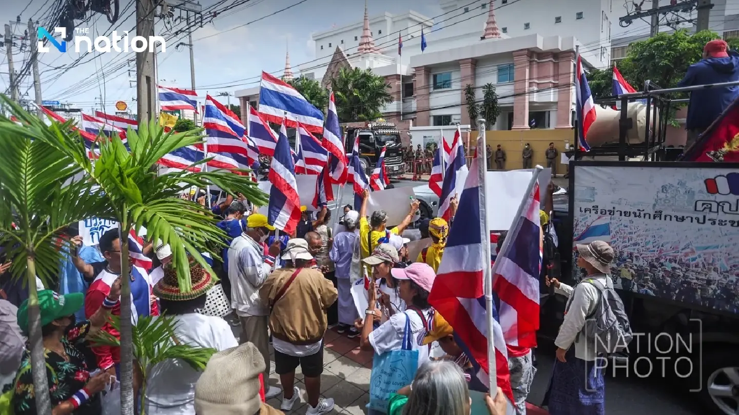 Protest groups rally at Cambodian Embassy over Thai border landmine incident