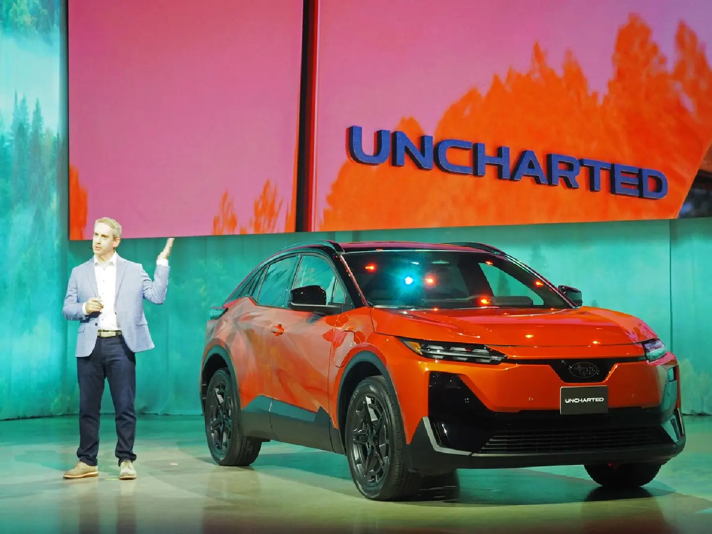 Subaru unveils new EV in New York
