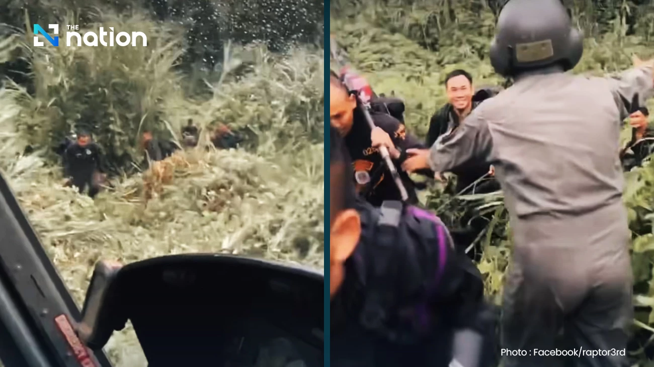 Rescue mission brings back 19 rangers stranded in Thai-Cambodian border jungle
