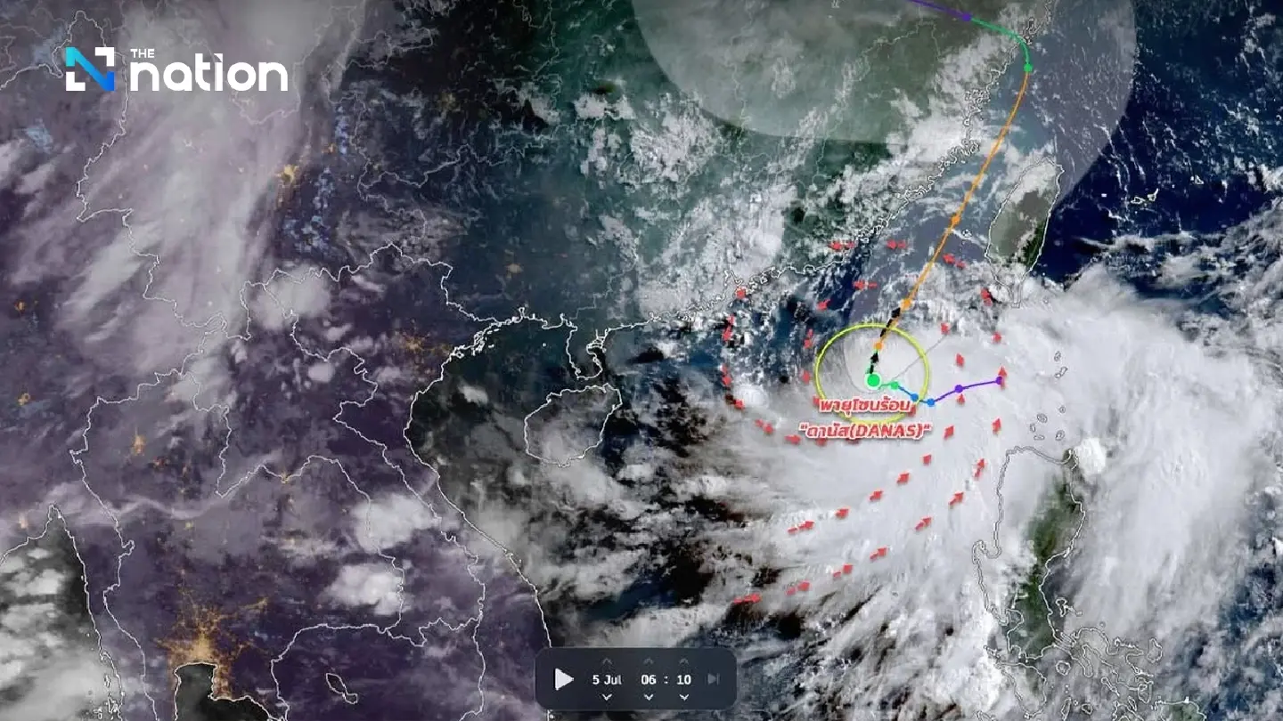 TMD tracks new storm: tropical storm Danas forms over South China Sea