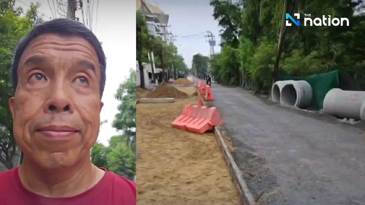 Bangkok Governor Makes Surprise Second Visit to Flood-Prone Roadworks
