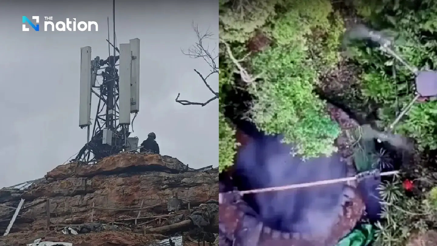 Thai troops destroy Cambodian cell tower atop Phu Makua