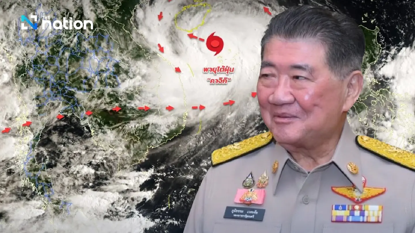Phumtham orders nationwide readiness as tropical storm Kajiki approaches