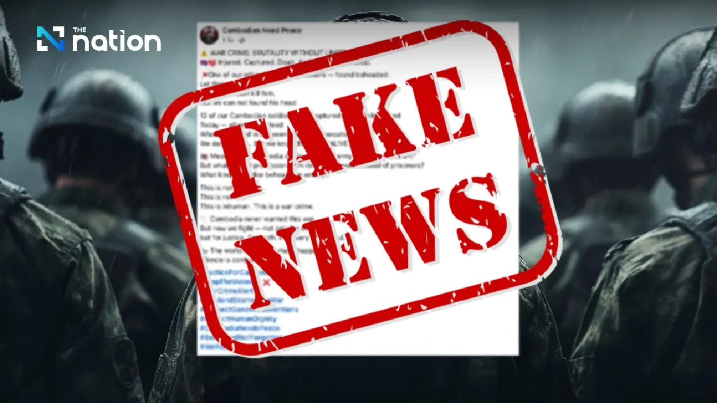 Thai Digital Ministry Battles Wave of Border Conflict Fake News Thai Digital Ministry Battles Wave of Border Conflict Fake News