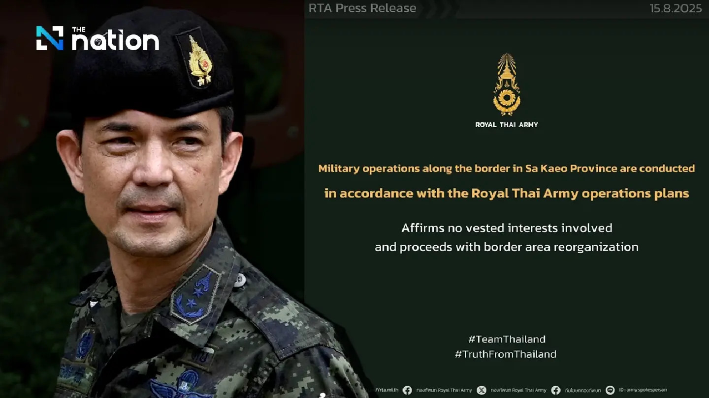 Winthai clarifies no vested interests in Sa Kaeo border operations Winthai clarifies no vested interests in Sa Kaeo border operations