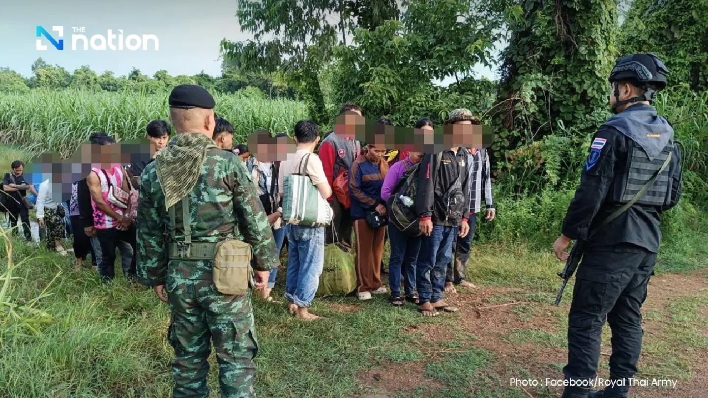 Thai soldiers detain 38 Cambodian nationals attempting to enter Thailand amid hunger crisis Thai soldiers detain 38 Cambodian nationals attempting to enter Thailand amid hunger crisis