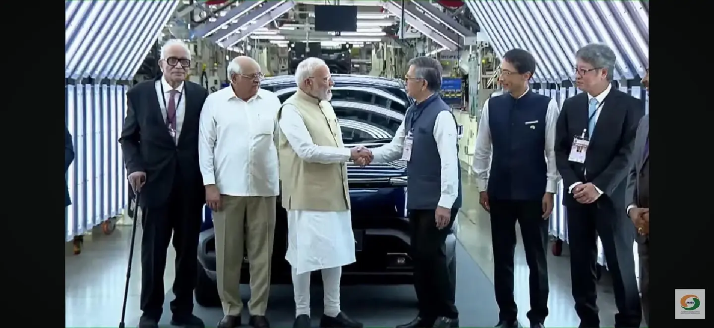 Modi Celebrates Suzuki Motor's EV Shipments