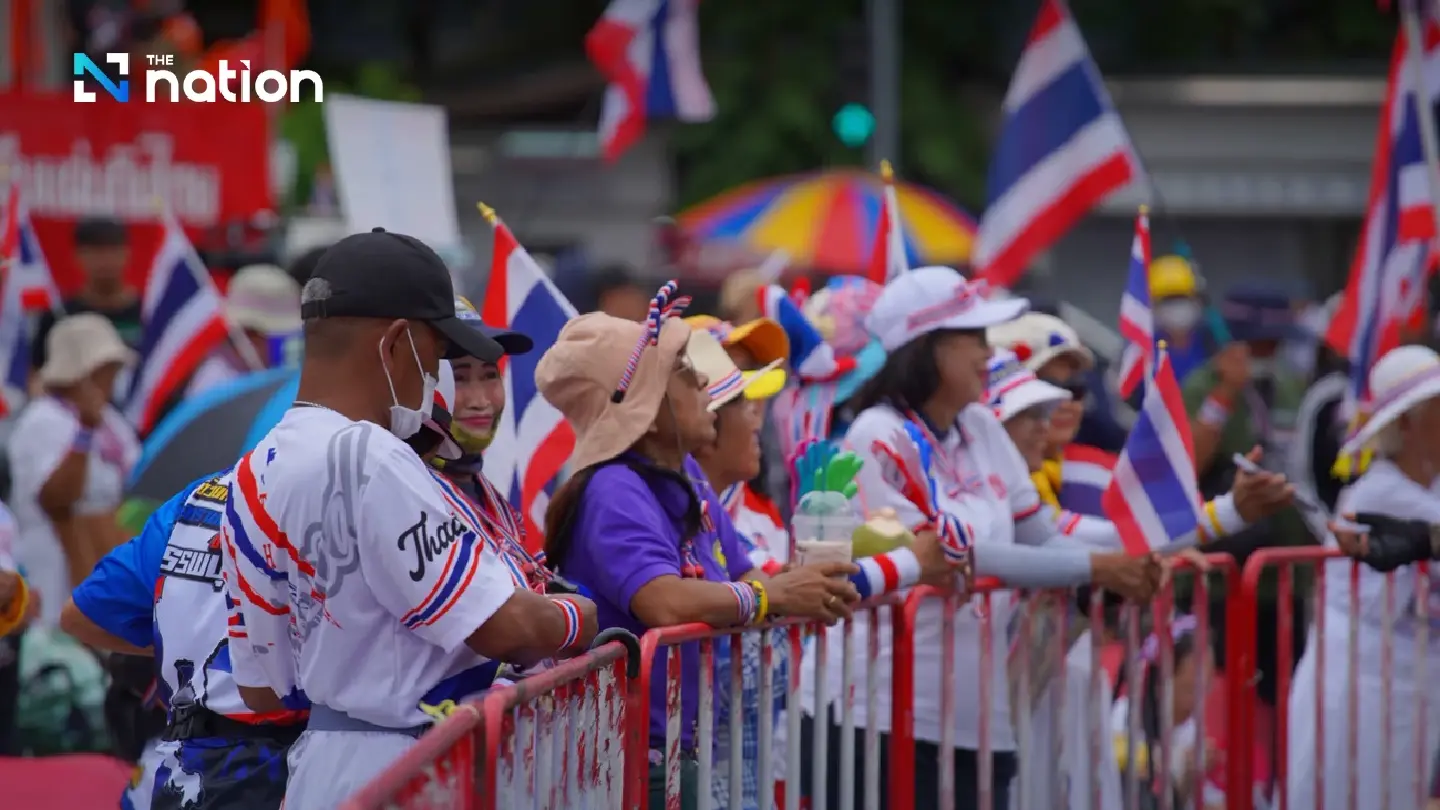 Protesters rally at Victory Monument amid tightened security