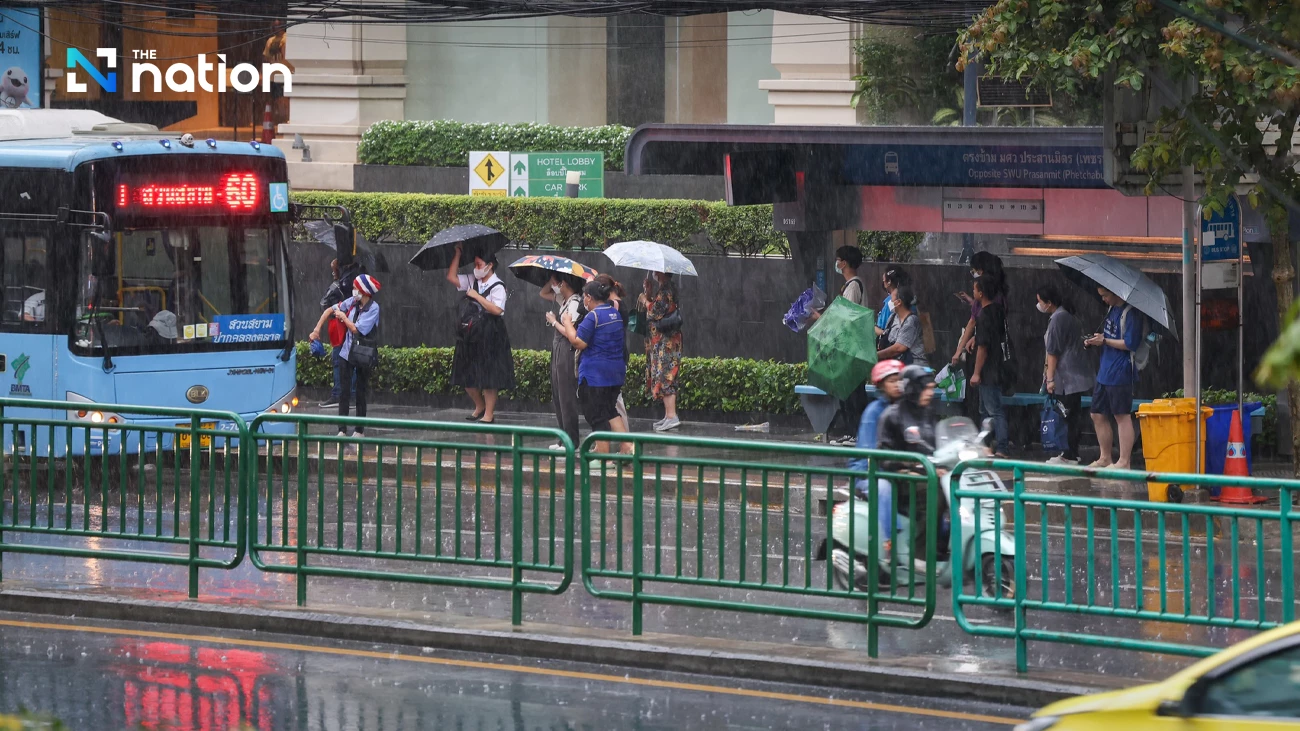 Heavy thundershowers expected in Thailand as low-pressure system impacts the region