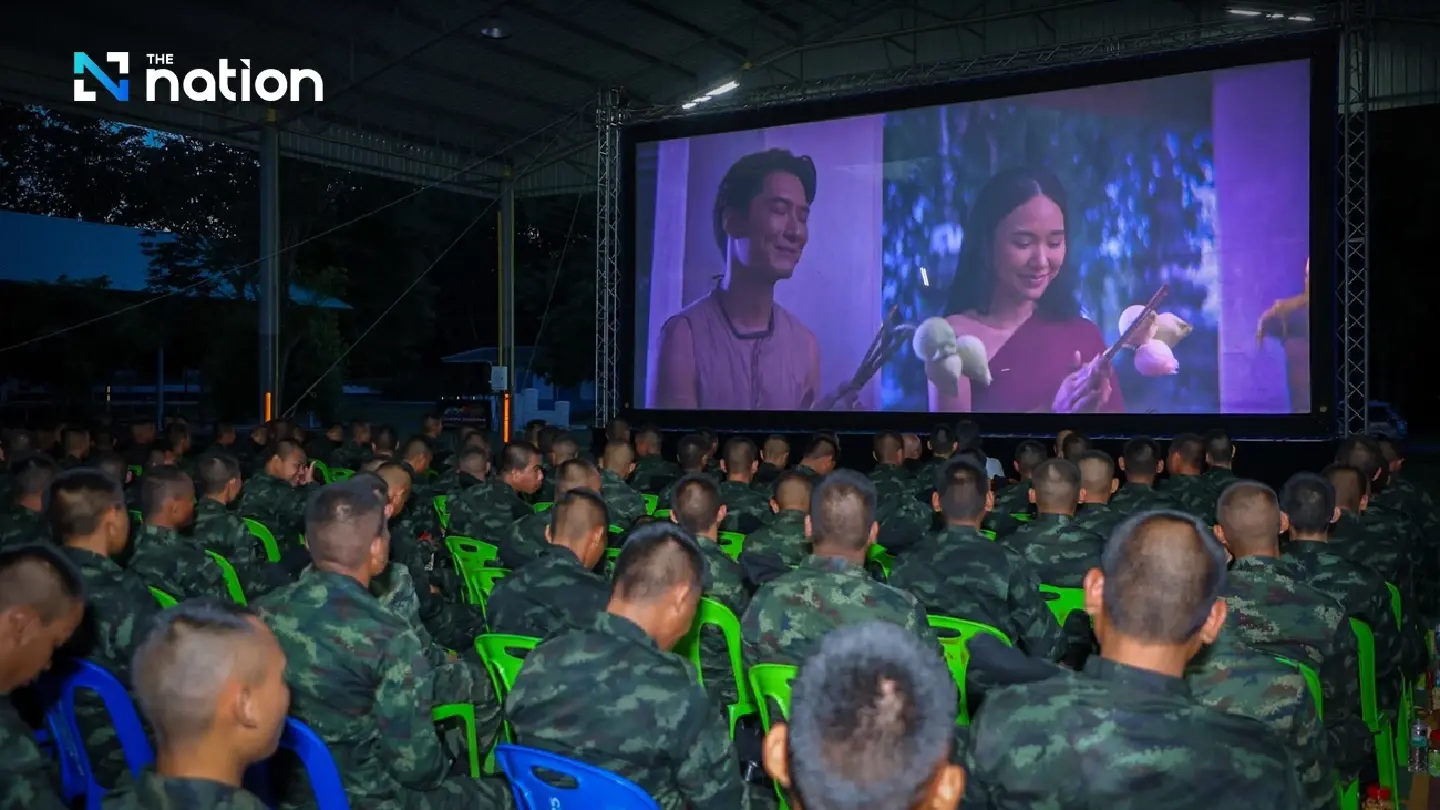 ‘Nak Rak Mak, Maak Mak’ brings joy to frontline soldiers in Surin with free outdoor screening