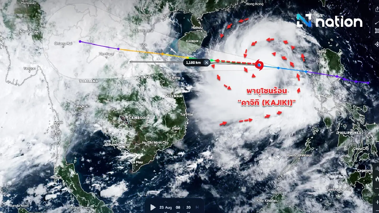 Typhoon Kajiki set to impact Thailand, northern provinces brace for heavy rainfall