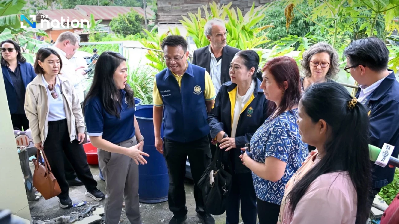 Thai Foreign Ministry delegation escorts EU diplomats to Surin hospital to witness civilian impact from Cambodian attacks