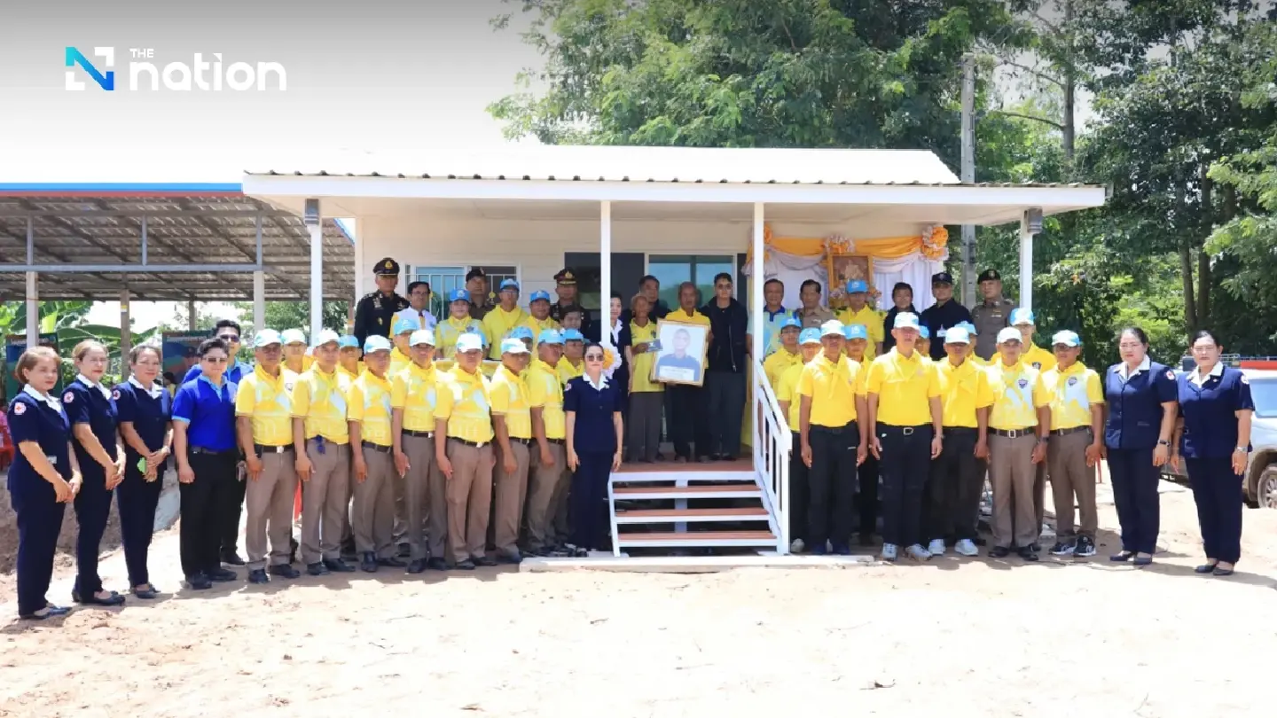 Parents of fallen artillery troop receive new house in line with Their Majesties' wish