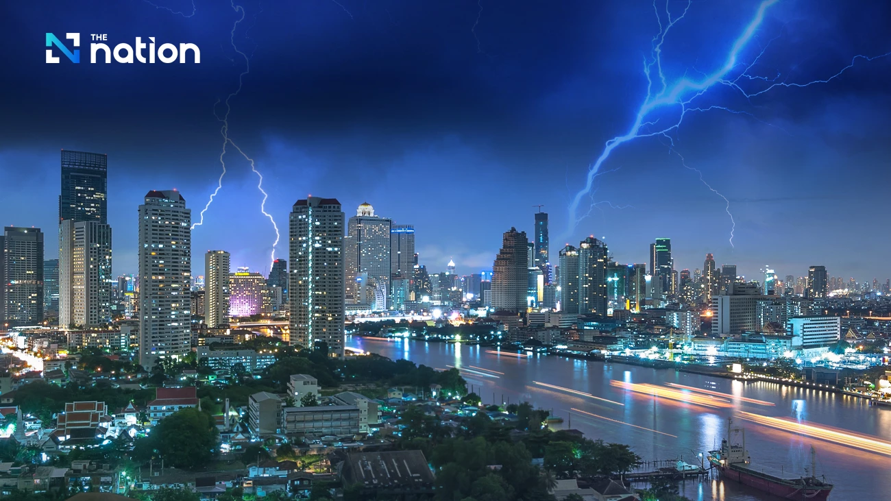 Heavy thundershowers expected in Thailand as low-pressure system impacts the region