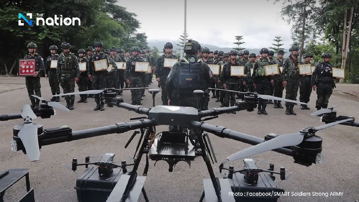 Ratchamanu Task Force holds 5th combat drone training for border defence