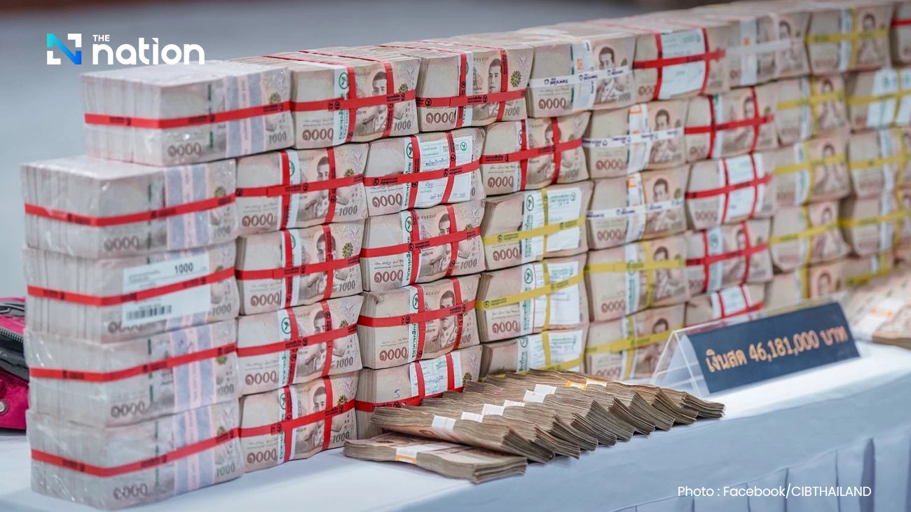 Authorities seize 46 million baht in cash from transnational money-laundering operation
