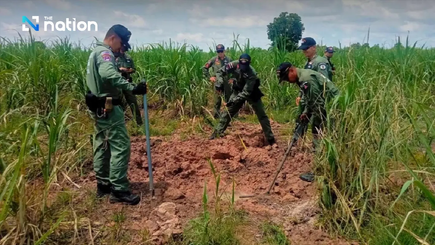 All quiet at Thai-Cambodian border: Dud shells and rockets detonated in 48 areas