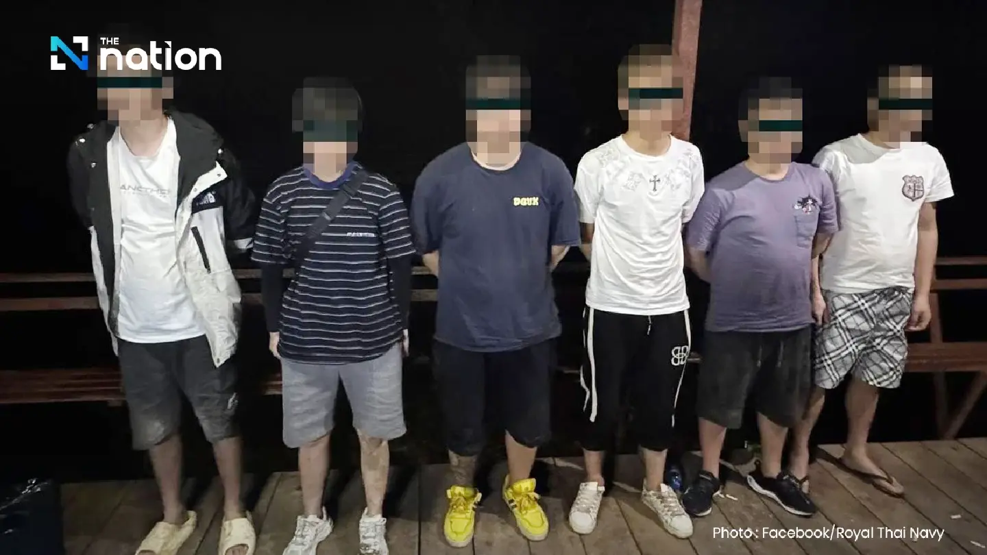 Six alleged Chinese online scammers arrested with Thai helper in Chanthaburi