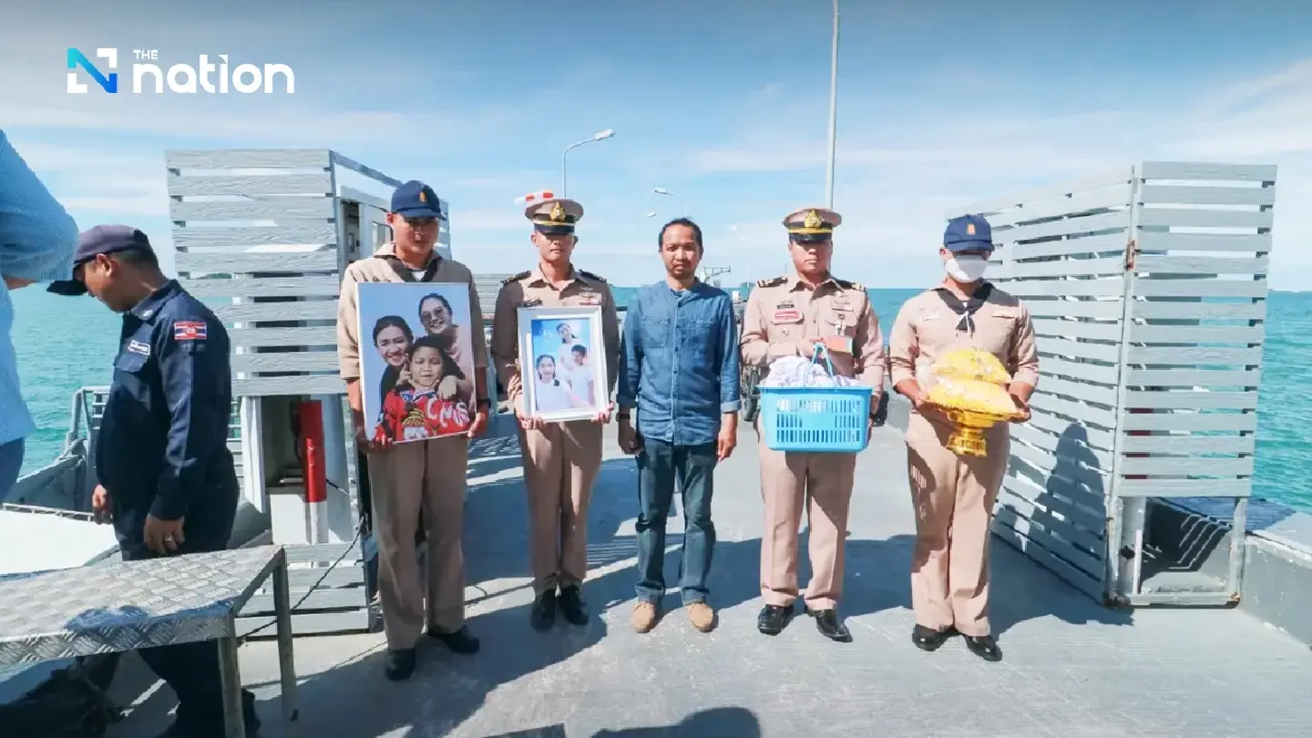 Navy holds ash scattering for Thai–Cambodian border victims Navy holds ash scattering for Thai–Cambodian border victims