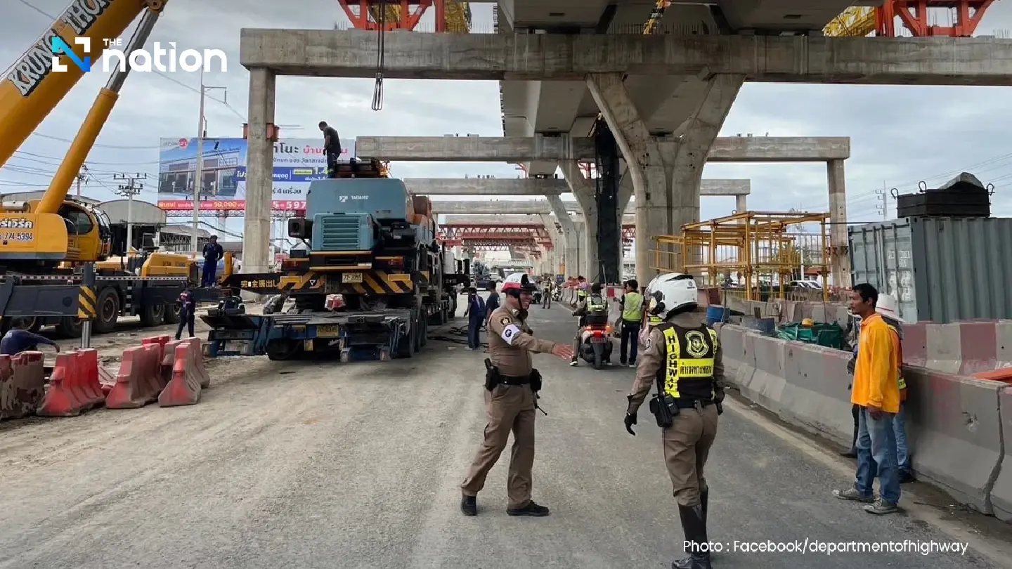 Construction of motorway section over Rama II suspended three days after accident Construction of motorway section over Rama II suspended three days after accident
